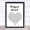 James Blunt Bonfire Heart  Song Lyric Quote Print