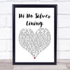 Jeff Beck Hi Ho Silver Lining Heart Song Lyric Quote Print