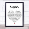 The xx Angels White Heart Song Lyric Print