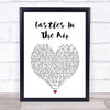 Don McLean Castles In The Air White Heart Song Lyric Print