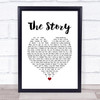 Brandi Carlile The Story White Heart Song Lyric Print