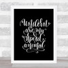 Unicorn Spirit Animal Quote Print Black & White Unicorn Spirit Animal Quote Print Black & White