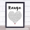 Catfish And The Bottlemen Rango White Heart Song Lyric Print