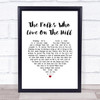 Peggy Lee The Folks Who Live On The Hill White Heart Song Lyric Print