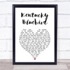 Keith Whitley Kentucky Bluebird White Heart Song Lyric Print