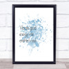 Vibrate Good Energy Inspirational Quote Print Blue Watercolour Poster