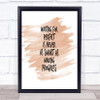 Waiting For Perfect Quote Print Watercolour Wall Art