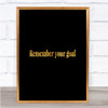 Remember Your Goal Quote Print Black & Gold Wall Art Picture Remember Your Goal Quote Print Black & Gold Wall Art Picture