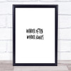 Wander Often Wonder Always Quote Print Poster Typography Word Art Picture
