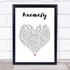 Angels & Airwaves Anomaly White Heart Song Lyric Print