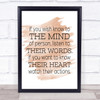 Watch Their Actions Quote Print Watercolour Wall Art