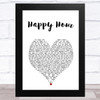 The Housemartins Happy Hour White Heart Song Lyric Music Art Print