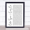 5 Seconds of Summer Outer Space Carry On White Script Song Lyric Print