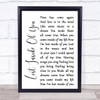 Barbra Streisand Lost Inside Of You White Script Song Lyric Quote Music Print