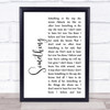 The Beatles Something White Script Song Lyric Quote Print