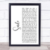 Michael Jackson Smile White Script Song Lyric Quote Print