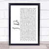 Colbie Caillat I Do White Script Song Lyric Quote Print