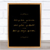 What You Attract Quote Print Black & Gold Wall Art Picture