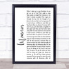 Shawn Mendes Memories White Script Song Lyric Quote Print