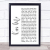 Sixpence None The Richer Kiss Me White Script Song Lyric Quote Print