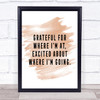 Where I'm Going Quote Print Watercolour Wall Art Where I'm Going Quote Print Watercolour Wall Art
