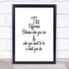 Who You Are Quote Print Poster Typography Word Art Picture
