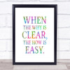 Why Is Clear Rainbow Quote Print