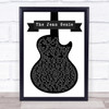 David Bowie The Jean Genie Black & White Guitar Song Lyric Quote Print