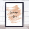 Wisdom Begins In Wonder Quote Print Watercolour Wall Art