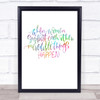 Women Support Rainbow Quote Print Women Support Rainbow Quote Print