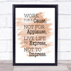 Work For A Cause Quote Print Watercolour Wall Art Work For A Cause Quote Print Watercolour Wall Art