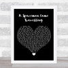 Chris De Burgh A Spaceman Came Travelling Black Heart Song Lyric Quote Music Print