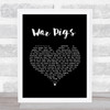 Black Sabbath War Pigs Black Heart Song Lyric Quote Music Print