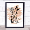 You Are Your Only Limit Swirl Quote Print Watercolour Wall Art