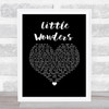 Rob Thomas Little Wonders Black Heart Song Lyric Wall Art Print