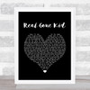 Deacon Blue Real Gone Kid Black Heart Song Lyric Wall Art Print