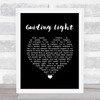 Muse Guiding Light Black Heart Song Lyric Wall Art Print