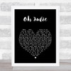 Shakin' Stevens Oh Julie Black Heart Song Lyric Wall Art Print
