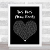 Nahko & Medicine For The People Tus Pies Your Feet Black Heart Song Lyric Print