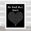 Billy Paul Me And Mrs Jones Black Heart Song Lyric Quote Print