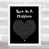 S Club 7 Two In A Million Black Heart Song Lyric Print