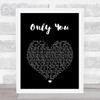 Jack Savoretti Only You Black Heart Song Lyric Print