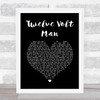 Jimmy Buffett Twelve Volt Man Black Heart Song Lyric Print