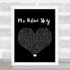 ELO Mr Blue Sky Black Heart Song Lyric Print