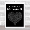 Belinda Carlisle Heaven Is a Place on Earth Black Heart Song Lyric Print