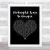 Gladys Knight And The Pips Midnight Train To Georgia Black Heart Song Lyric Print