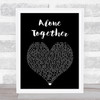 Dan + Shay Alone Together Black Heart Song Lyric Print