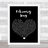 Josh Groban February Song Black Heart Song Lyric Print