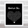 Los Primos Del Este Quiero Ser Black Heart Song Lyric Print