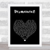 Kygo Permanent Black Heart Song Lyric Print